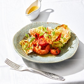 Gekonfijte tomaten salade met basilicum vinaigrette Gekonfijte tomaten salade met basilicum vinaigrette